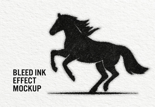 Bleed Ink Effect Mockup