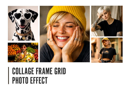 Photo Collage Frame Grid Photo Effect