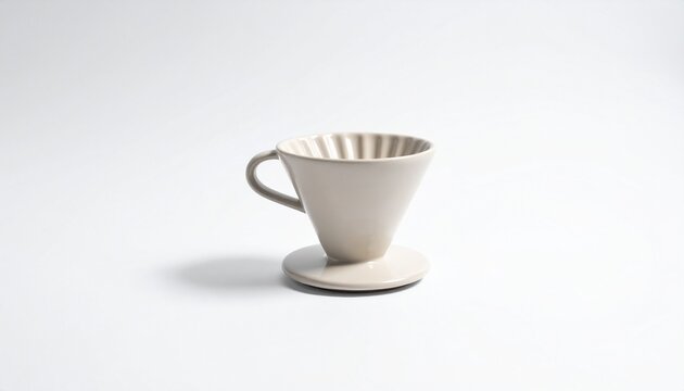 Ceramic pour-over coffee dripper