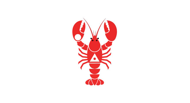Red Lobster Seafood Crustacean Illustration.