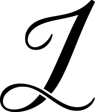  black and white number 1 written in an elegant way .