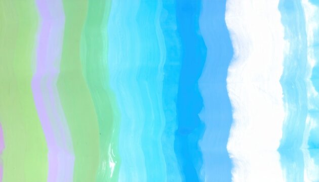 Sfondo astratto verticale con pennellate ondulate in tonalit&agrave; pastello di verde, viola, azzurro e bianco.