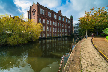 River Wensum and architecture at Friars Quay in Norwich, England