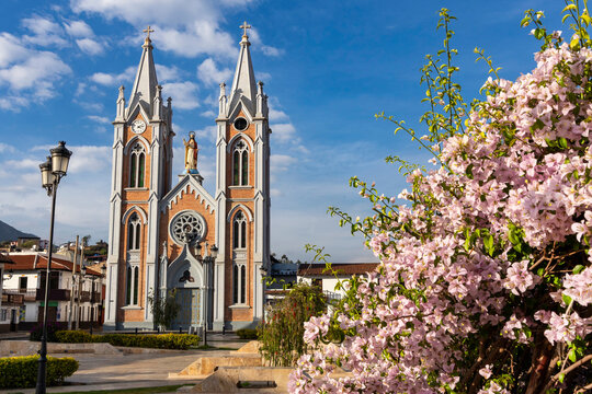 Corrales, Boyaca - Colombia. March 2, 2026. San Judas Tadeo Parish, a Catholic church.
