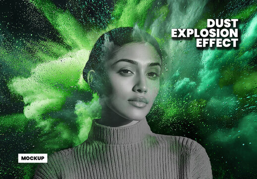 Dust Explosion Effect Mockup