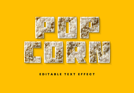 Pop Corn Text Effect