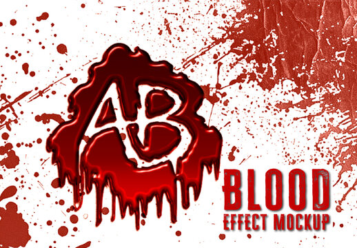 Blood Effect Mockup