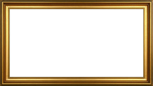 Marco Dorado Antiguo Premium Dise&ntilde;o Ornamental Met&aacute;lico | Para Enmarcar Fotograf&iacute;a, Obra de Arte, Certificado, Diploma, Invitaciones, Bodas, etc.