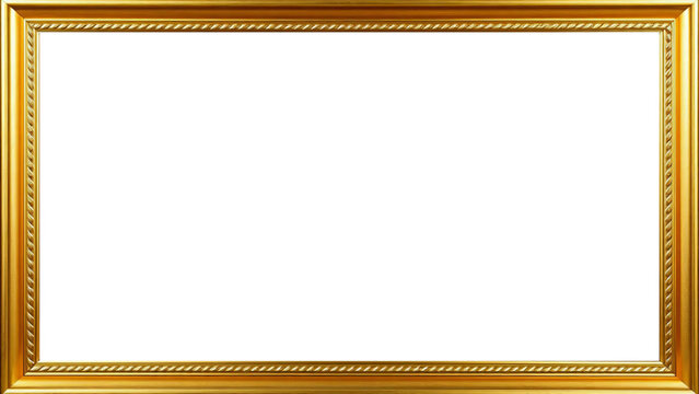 Marco Dorado Antiguo Premium Dise&ntilde;o Ornamental Met&aacute;lico | Para Enmarcar Fotograf&iacute;a, Obra de Arte, Certificado, Diploma, Invitaciones, Bodas, etc.