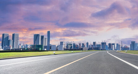 Obraz premium outdoor road city building landscape cityscape highway travel