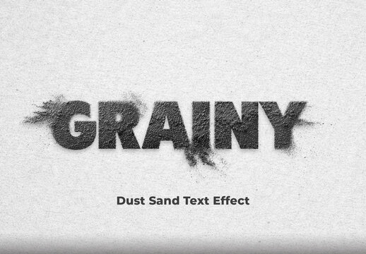 Dust Sand Text Effect