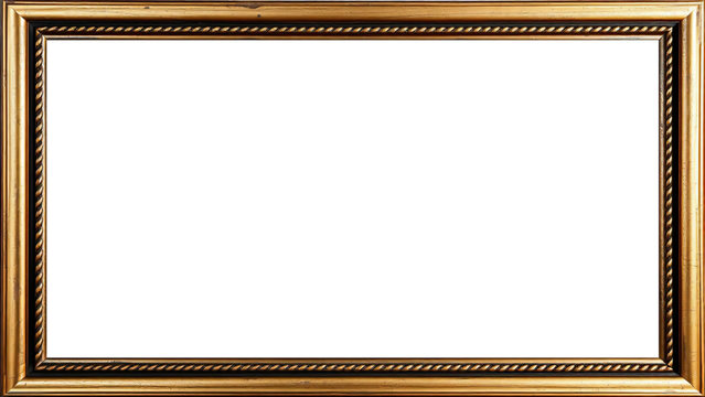 Marco Dorado Antiguo Premium Dise&ntilde;o Ornamental Met&aacute;lico | Para Enmarcar Fotograf&iacute;a, Obra de Arte, Certificado, Diploma, Invitaciones, Bodas, etc.
