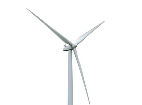 Isolated modern wind turbine for clean renewable energy and sustainable electricity generation