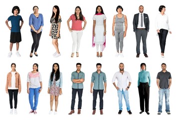 Obraz premium Diverse group of individuals standing