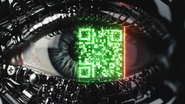 Qr Code Cybernetic Eye