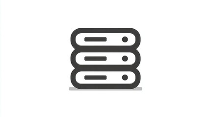 Fototapeta premium Stacked server units stand neatly aligned