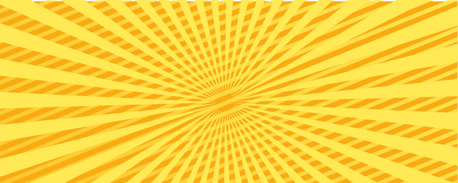 PrintLatar belakang oranye sinar matahari. Bersinar matahari musim panas dalam desain retro. Templat untuk poster atau banner.