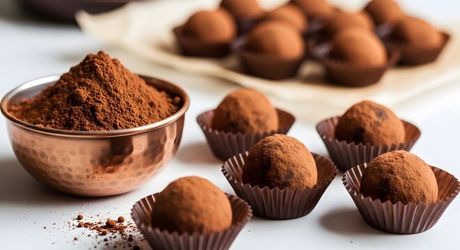 Delicious vegan protein powder truffles a healthy chocolate treat for fitness wellness
