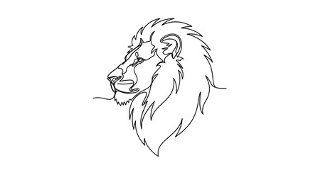 Fototapeta premium lion head vector