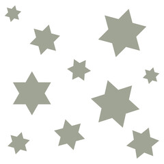 Fototapeta premium Green stars png sticker, cute pastel shape graphic, transparent background