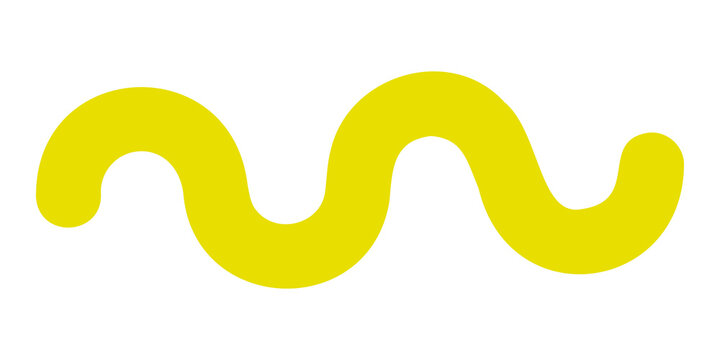 Green squiggly shape png, transparent background