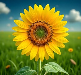 Obraz premium sunflower of blue sky