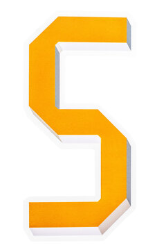 Creative typography letter S icon design sticker