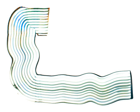 Green comb painting texture png DIY irregular shape abstract art