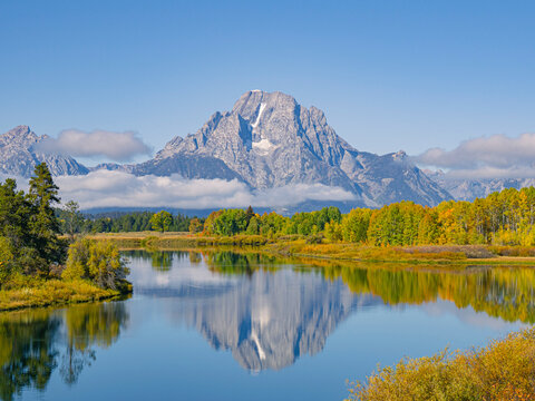 Autumn landscape at Grand Teton National Park, Wyoming.