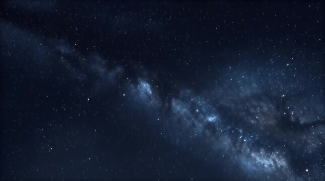 Abstrack Galaxy With Particle Backgroun in Space