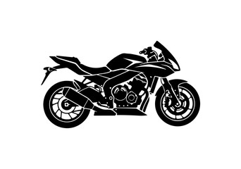 Obraz premium Modern Sport Motorcycle Vector Illustration
