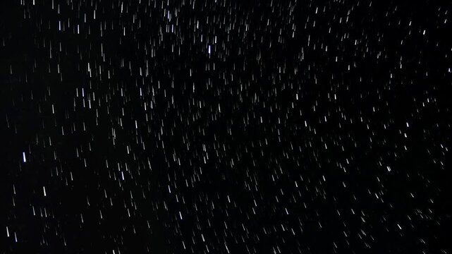 星の動きが軌跡に変化する