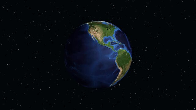 Animated Globe Zooming Into Chula Vista California With Geographic Data Overlay
