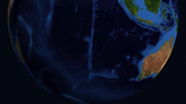 Satellite Zoom Animation to Night City Lights of Asuncion Paraguay