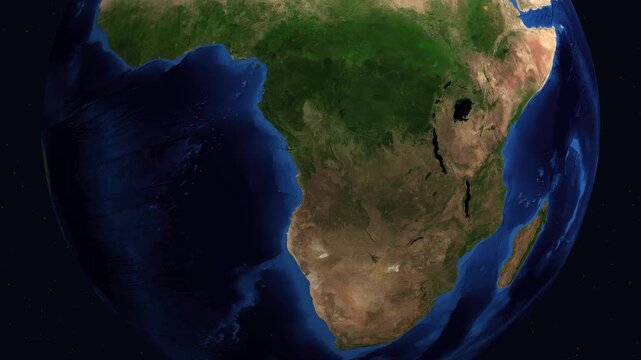 Satellite Zoom Animation from Space to Lima Peru at Night