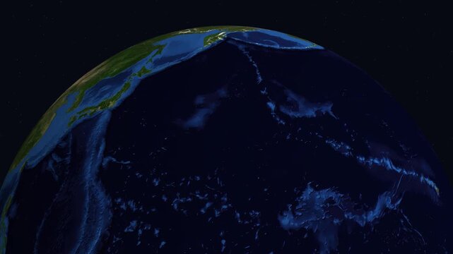 Satellite Zoom to Tirana Albania and Balkan Region Night Lights
