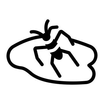 Water strider Solid icon