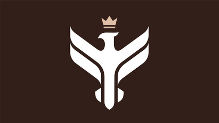 Eagle logo with crown © Sidu
