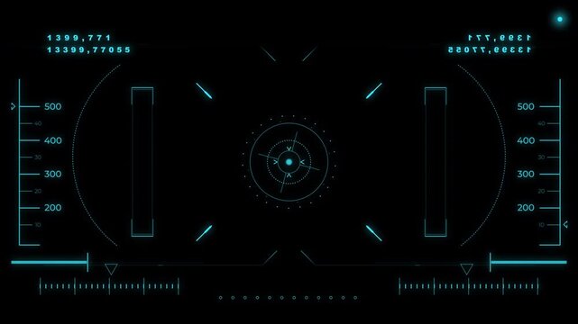 Hud ui futuristic digital display interface technology scan suitable for science fiction projects, gaming interfaces, and data visualization overlays.
