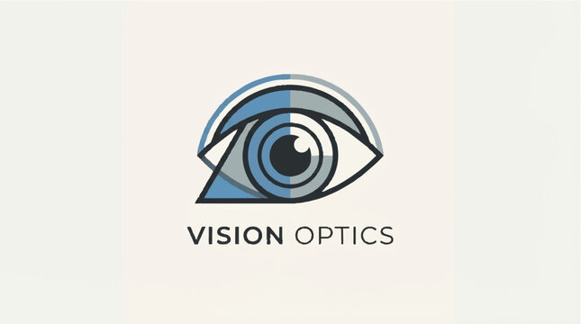 Vision Optics Eye Logo Design.