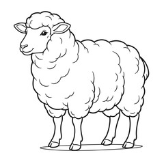 Obraz premium A sheep standing on a ground