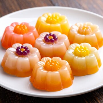 flower shaped jelly