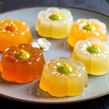 flower shaped jelly