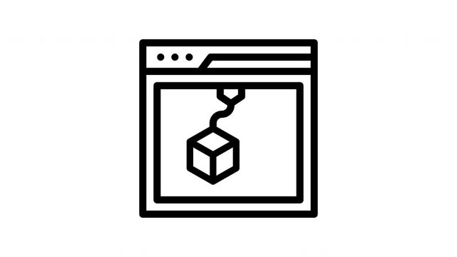 3d printer animated icon