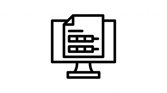 print test animated icon