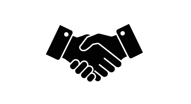 Handshake Icon Symbolizing Partnership Agreement.