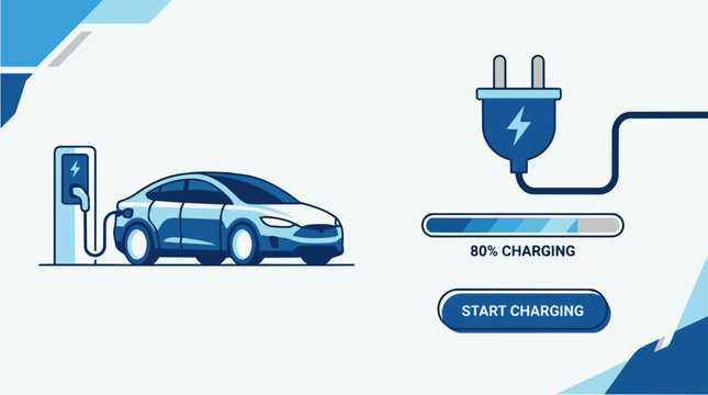 Electric Car Charging Station.