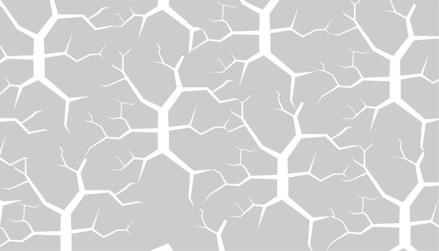 Abstract seamless pattern with white cracked texture on a light blue background vector illustration