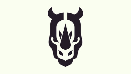 Stylized rhino head graphic © Ever