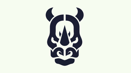Stylized rhino head graphic © Ever